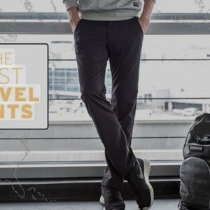 Betabrand Men’s Travel Stretch Pants Black